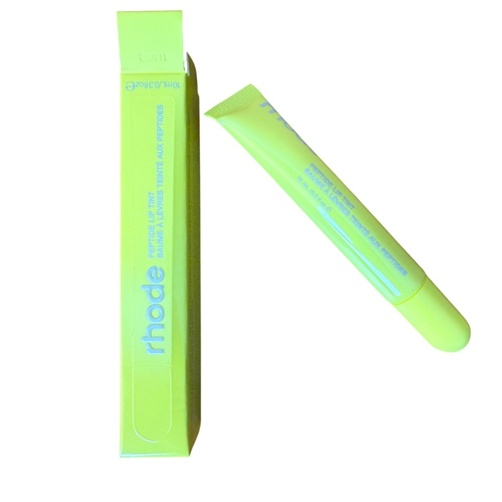 Rhode Peptide Lip Tint Lemontini Sheer Yellow Glossy Lip Treatment 10ml NIB